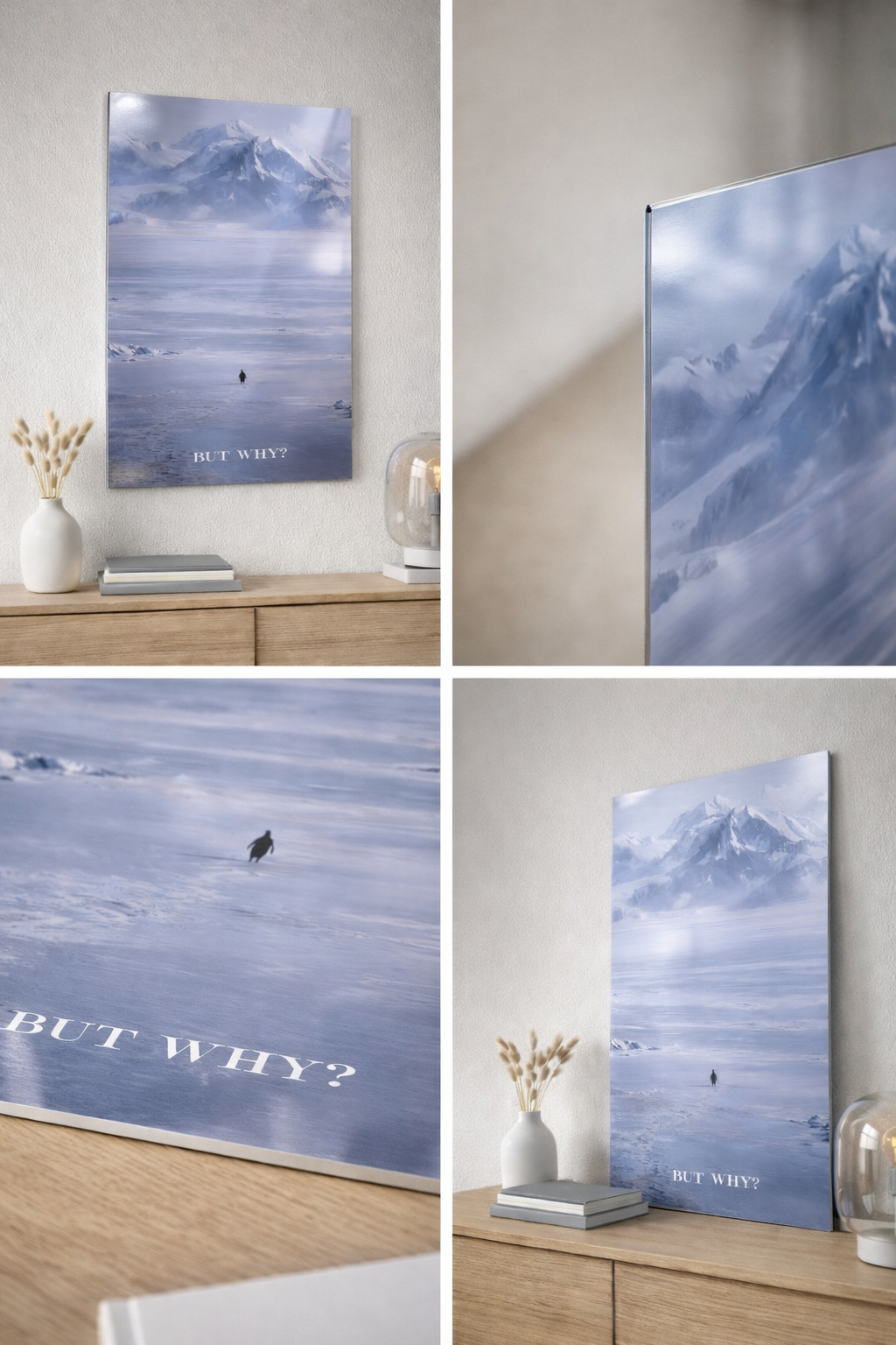 Lone Penguin Metal Poster